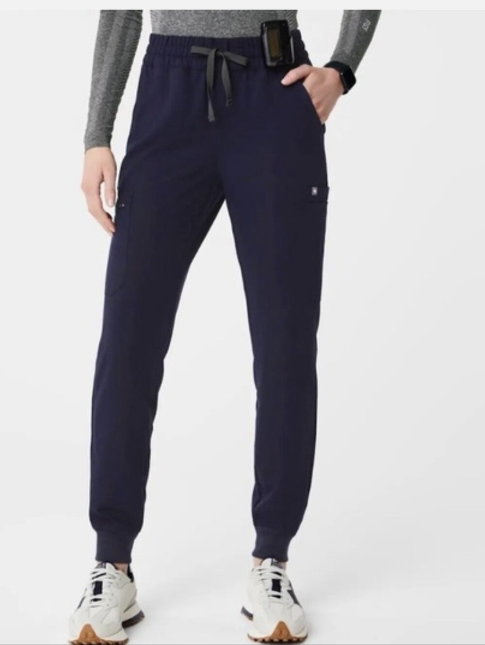Figs Uman Scrubs Navy Blue Joggers Size Small